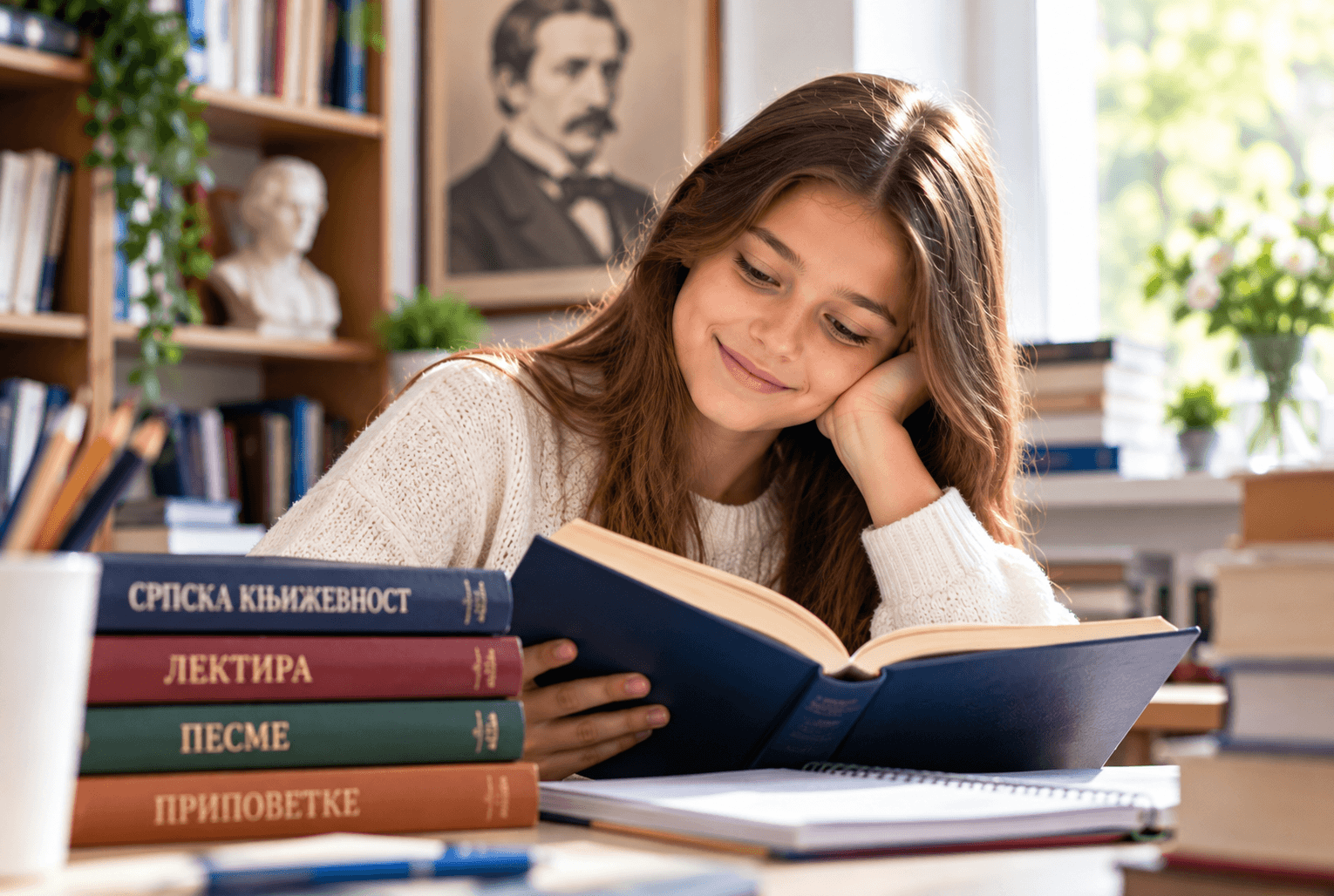 Cosy Reading in the Library 1