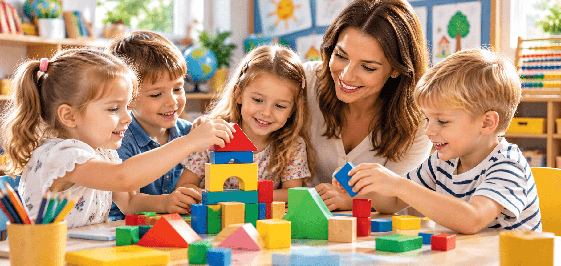 Joyful Kindergarten Block Building Adventure 1
